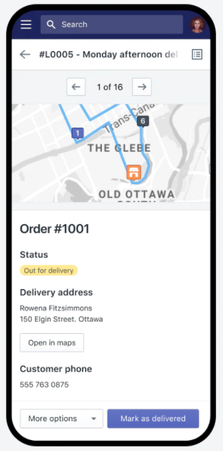 shopify local delivery app